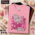 This Is My Fight Breast Cancer Awareness Shirt, Pink Ribbon Boxing Gloves Tee