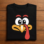Funny Turkey Face Shirt, Cute Thanksgiving Tee