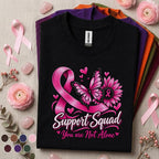 Breast Cancer Awareness Shirt, Support Squad Pink Ribbon Tee