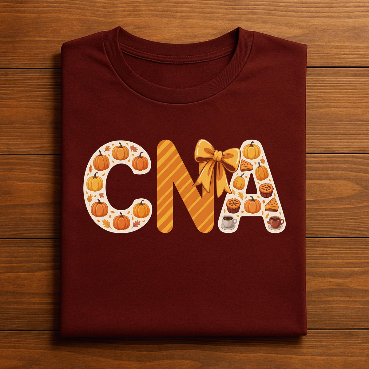 Fall CNA Pumpkin Shirt Certified Nursing Assistant Tee, Cute Autumn Nurse Pumpkin