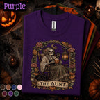 The Aunt Halloween Shirt, Vintage Skeleton Aunt Tee, Gothic Floral Halloween Gift, Spooky Autumn Auntie Shirt, Victorian Skeleton Tee