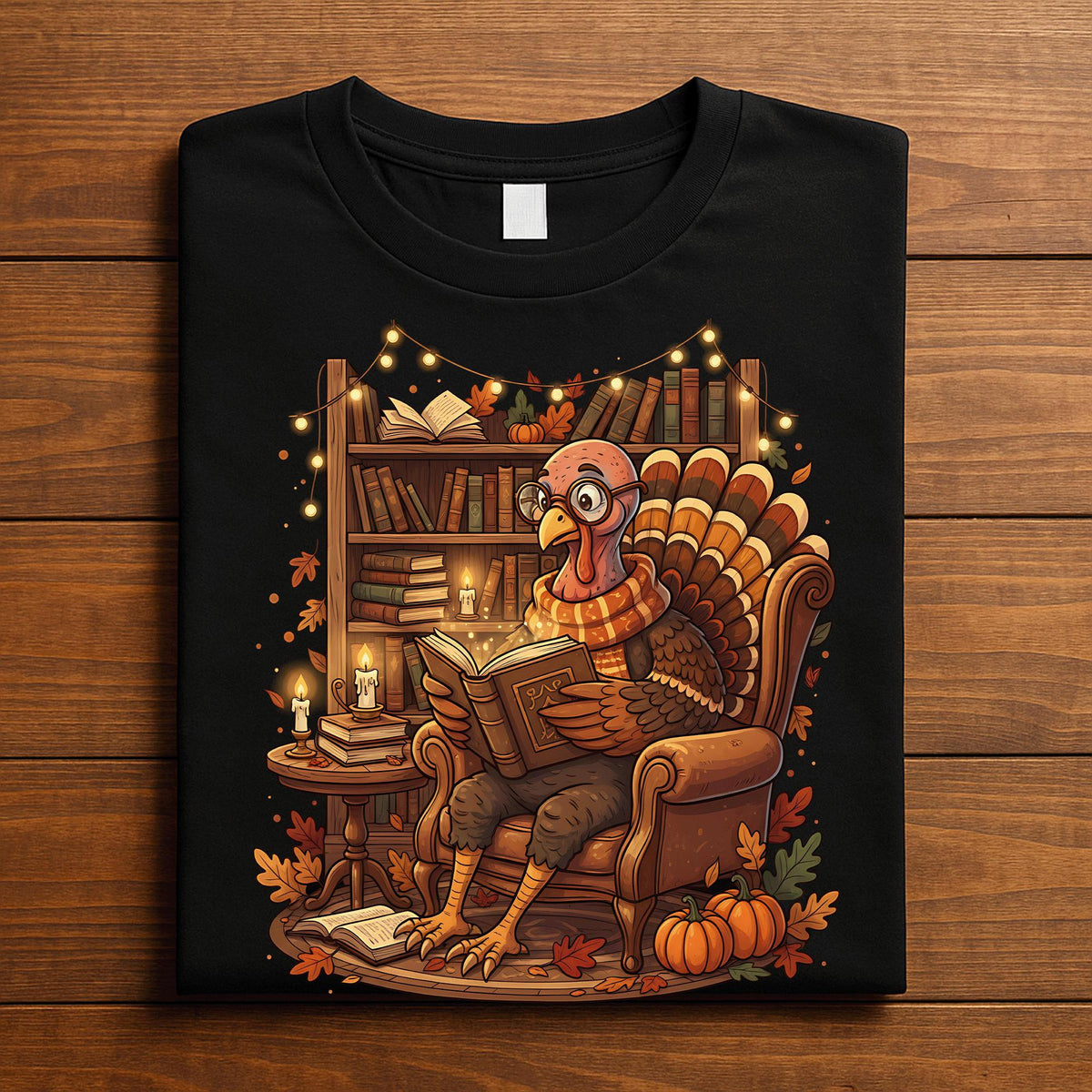 Turkey Reading Books Fall Librarian Thanksgiving Teacher Shirt, Books Turkey Teacher Thanksgiving Librarian Tee