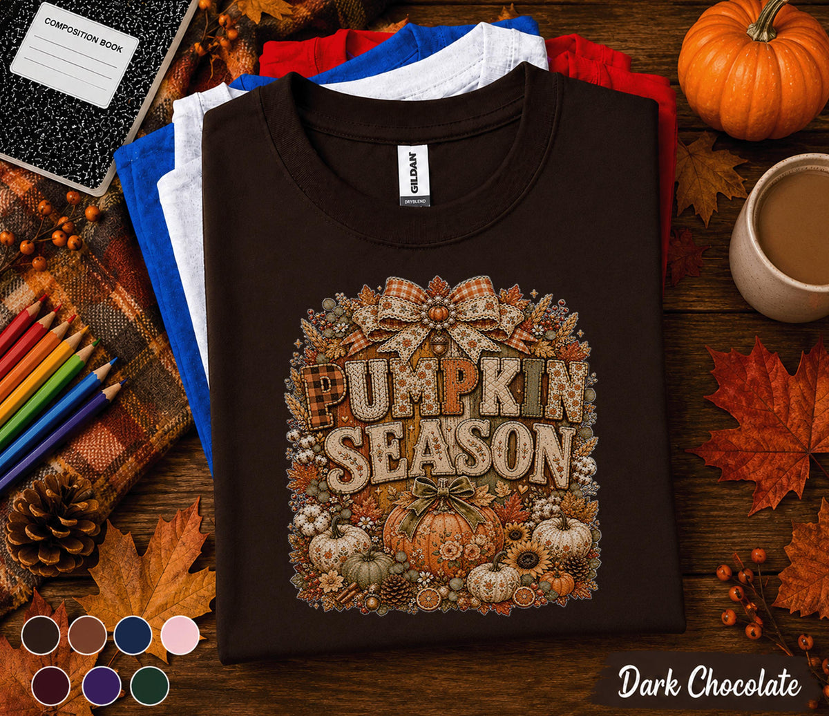 Pumpkin Season Shirt Cozy Fall Pumpkin Tee Autumn Harvest Thanksgiving Shirt Cute Pumpkin Lover Gift Farmhouse Fall Sweatshirt