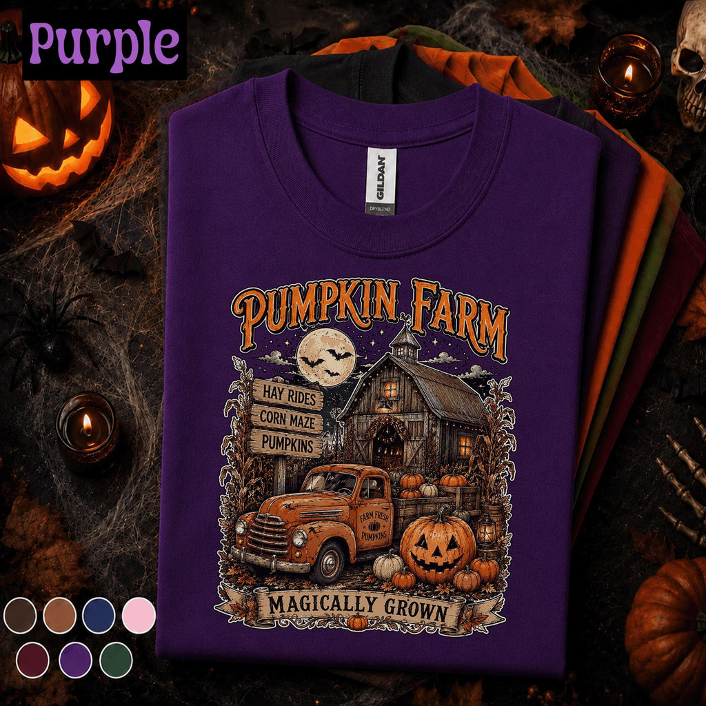 Pumpkin Farm Halloween Shirt, Vintage Fall Farm Tee, Pumpkin Patch Tshirt, Hayride Corn Maze Shirt, Rustic Autumn Gift Tee