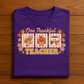 Thanksgiving Teach Fall Outfit Teacher Autumn Pumpkin Classroom Shirt, One Thankful Teacher shirt