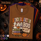 Kindergarten Boo Crew Halloween Shirt, Cute Ghost Teacher Tee, Preschool Fall Shirt, Spooky Classroom Gift, Halloween Teacher Team Tee