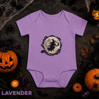 Witch Baby Bodysuit, Halloween Infant Outfit, Full Moon Witch Shirt, Spooky Newborn Gift, First Halloween Costume, Gothic Baby Outfit