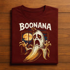 Boonana Shirt Scary Banana Ghost Costume Tee Spooky Fruit Shirts With Moon And Horror Style, Funny Halloween Shirt, Funny Ghost Sweatshirt