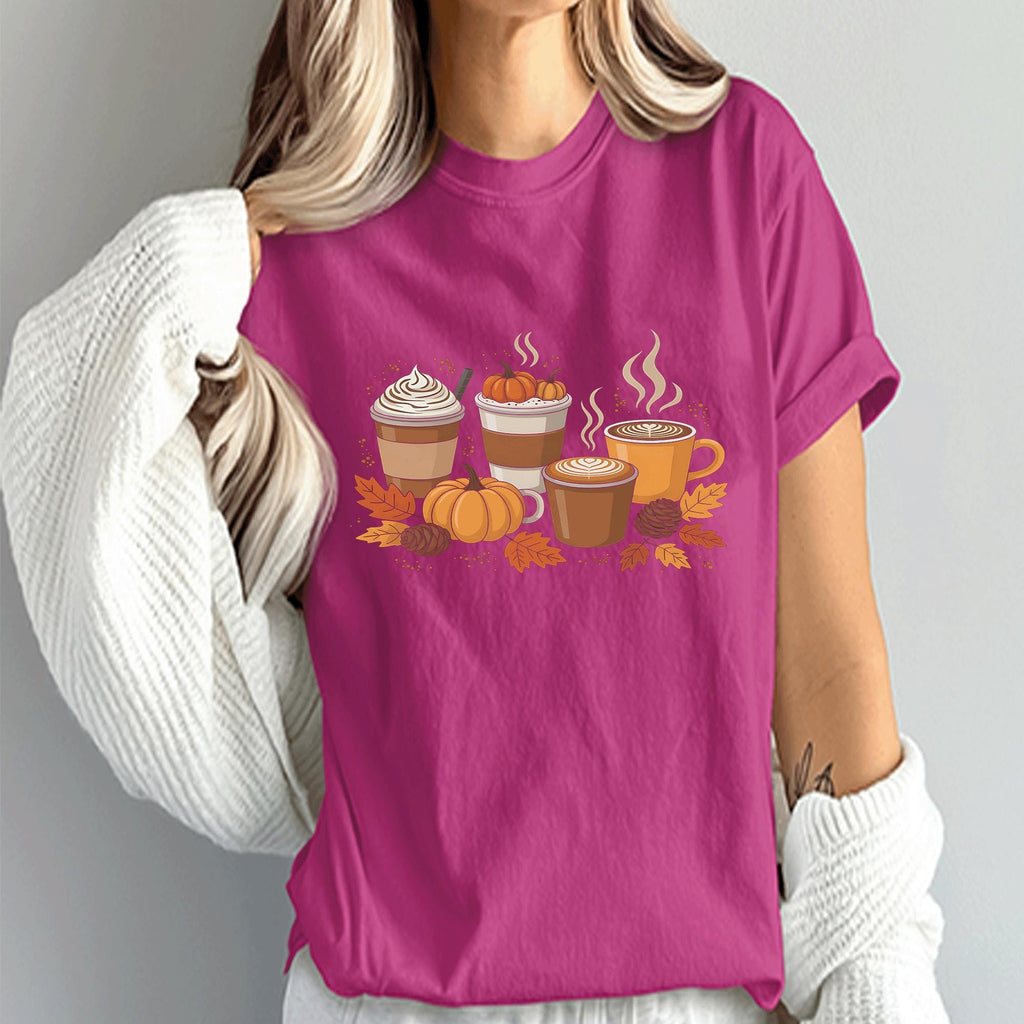 Pumpkin Spice Latte Shirt, Fall Coffee Lover Tee, Halloween Autumn Aesthetic Sweatshirt, Cozy Thanksgiving Coffee, Fall Coffee Sweatshirt
