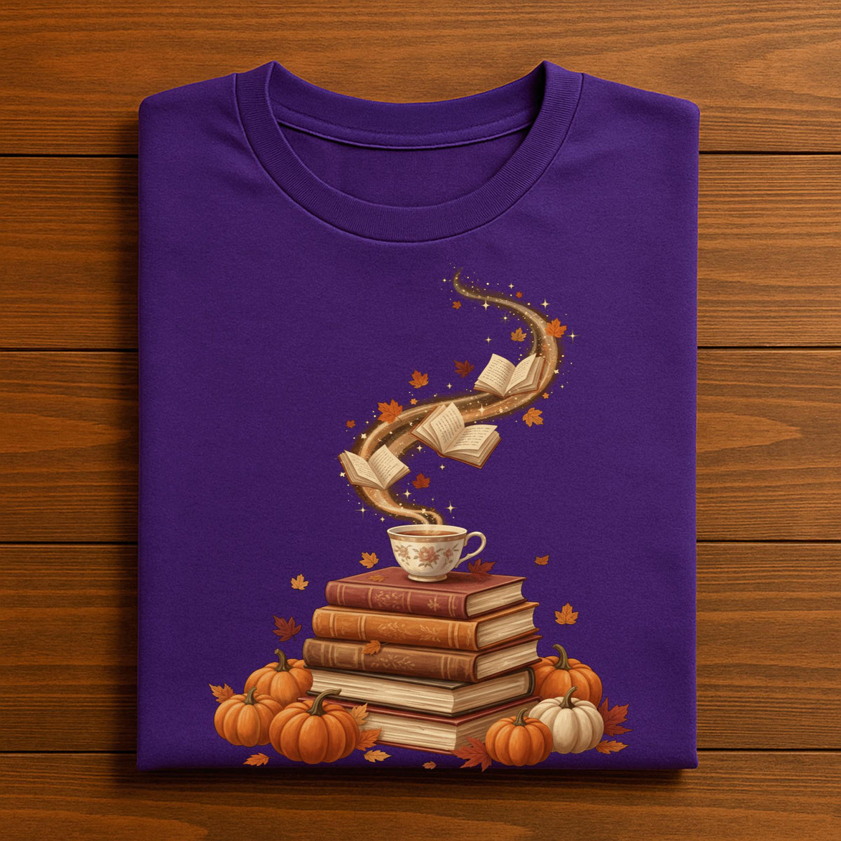 Librarians Thanksgiving Book Pumpkin Autumn, Fall Reader Autumn Teacher Pumpkin Librarian, Fall Coffee Tea Tee, Gift Fall Teacher Sweatshirt