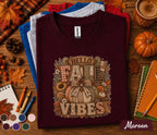Hello Fall Vibes Shirt, Cozy Autumn Pumpkin Tee, Rustic Thanksgiving Sweatshirt, Plaid Pumpkin Bow Shirt, Cute Harvest Season Gift for Women
