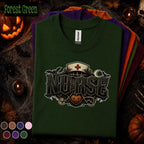 Nurse Halloween Shirt, Gothic Nurse Tee, Spooky Healthcare Worker Gift, Vintage Nursing T Shirt, Halloween Nurse Costume, ER Staff Tee