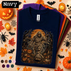 Bigfoot Mummy Halloween Shirt, Sasquatch Monster Tee, Spooky Full Moon Cryptid Shirt, Vintage Horror, Halloween Gift for Bigfoot Fans