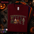 Halloween Fishing Lure Shirt, Spooky Fisherman Ghost Tee, Pumpkin Witch Fishing Shirt, Vintage Angler Gift, Trick or Tackle Fall Tee