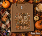 Cozy Harvest Days Shirt, Fall Coffee Lover Tee, Autumn Pumpkin Shirt, Thanksgiving Outfit, Rustic Cozy Season Sweatshirt Gift