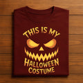 This Is My Halloween Costume Shirt, Funny Scary Pumpkin Face Shirt Men Women
