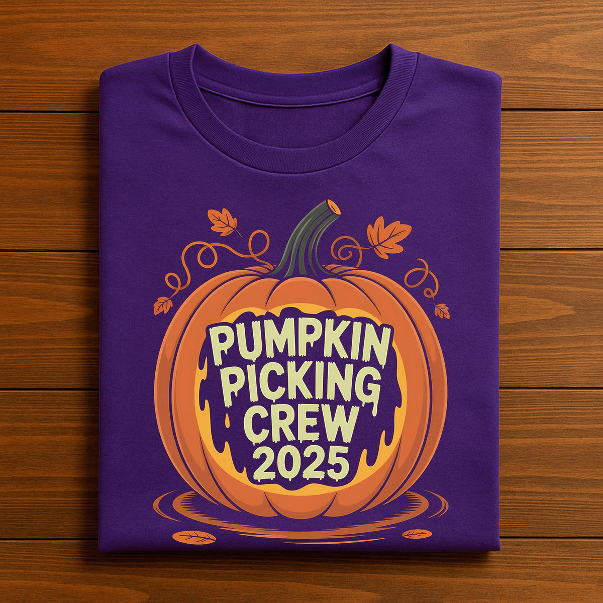 Pumpkin Picking Crew 2025 Shirt Funny Fall Family Matching Group Outfit Autumn Pumpkin Patch Halloween T-Shirt Gift Thanksgiving Tee