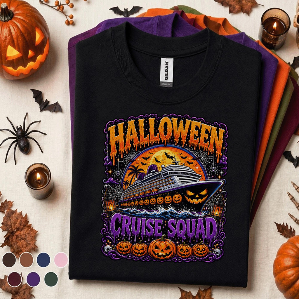 Halloween Cruise Squad Shirt, Spooky Cruise Vacation Tee