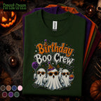 Birthday Boo Crew Halloween Shirt, Funny Ghost Birthday Party Tee, Spooky Season Birthday Shirt, October Birthday Gift, Cute Ghost T-Shirt