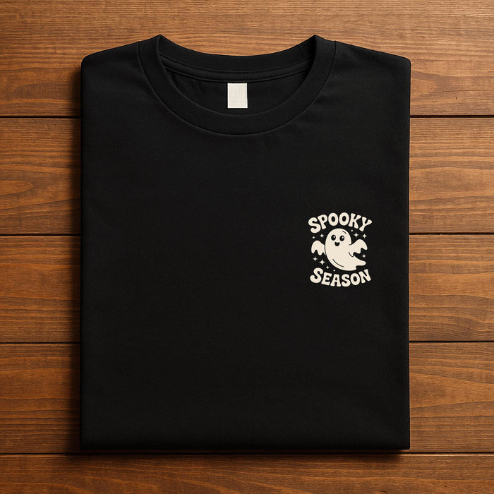 Spooky Season Ghost Shirt, Minimal Halloween Tee