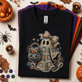Crochet Ghost Halloween Shirt, Granny Square Ghost Tee