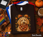 Cute Goldendoodle Fall Shirt, Autumn Dog Lover Pumpkin Tee, Cozy Doodle Dog Sweatshirt, Thanksgiving Puppy Shirt, Fall Pet Lover Gift