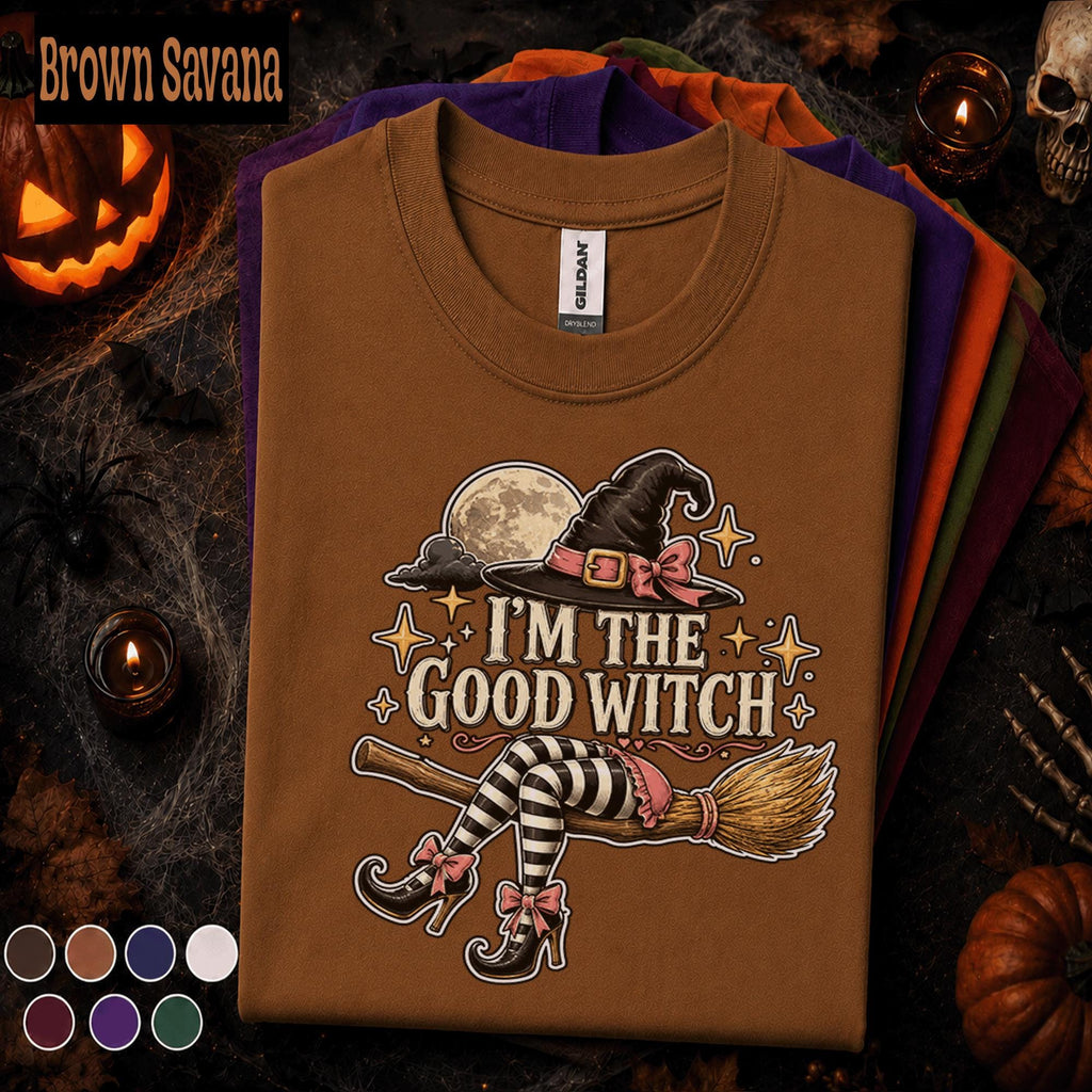 Good Witch Halloween Shirt, Funny Witch T Shirt, Spooky Season Tee, Witch Broom Shirt, Cute Halloween Gift, Witchy Fall Tee
