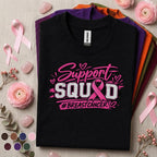 Breast Cancer Awareness Shirt, Support Squad Pink Ribbon Tee, Breast Cancer Support Team Shirt, October Awareness Walk Family Gift Tee