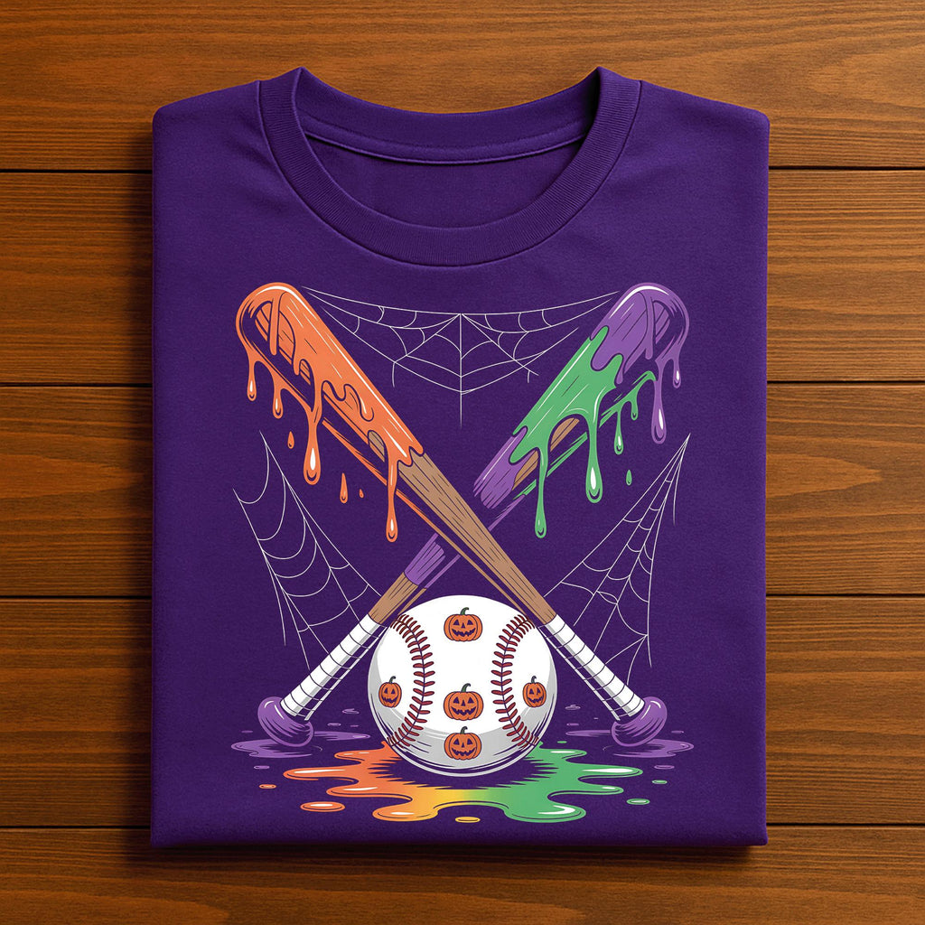 Pumpkin Baseball Halloween Shirt, Baseball Sweatshirt