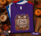 Cozy Season Pumpkin Shirt, Cute Fall Pumpkin Tee, Autumn Harvest Shirt, Thanksgiving Pumpkin Sweatshirt, Cozy Autumn Outfit Gift for Her