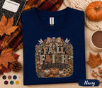 Fall Faith Forever Shirt Christian Fall Shirt Pumpkin Faith Tee Autumn Bible Verse Shirt Thanksgiving Christian Gift Religious Fall Tee
