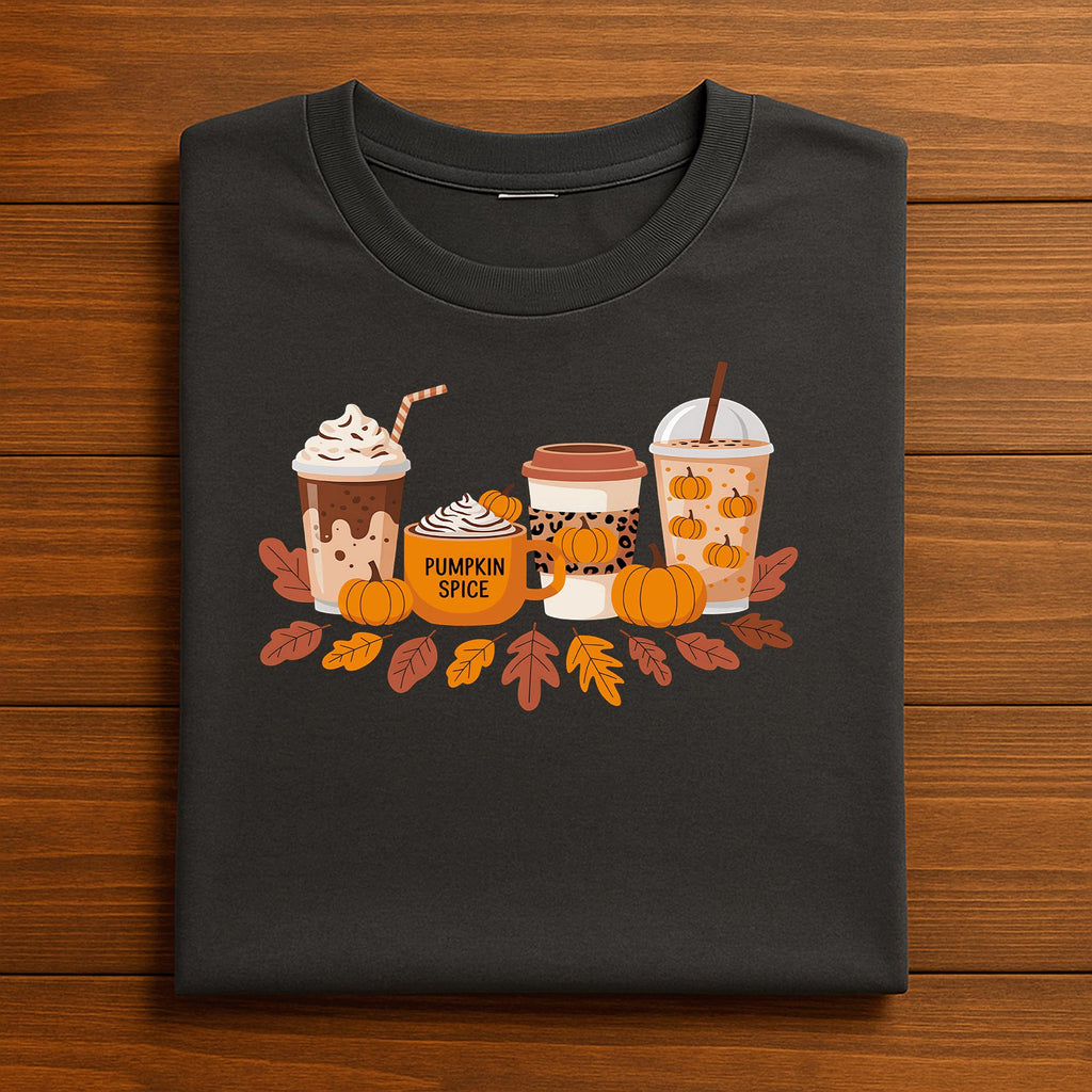 Pumpkin Spice Coffee Shirt, Fall Latte Lover Tee