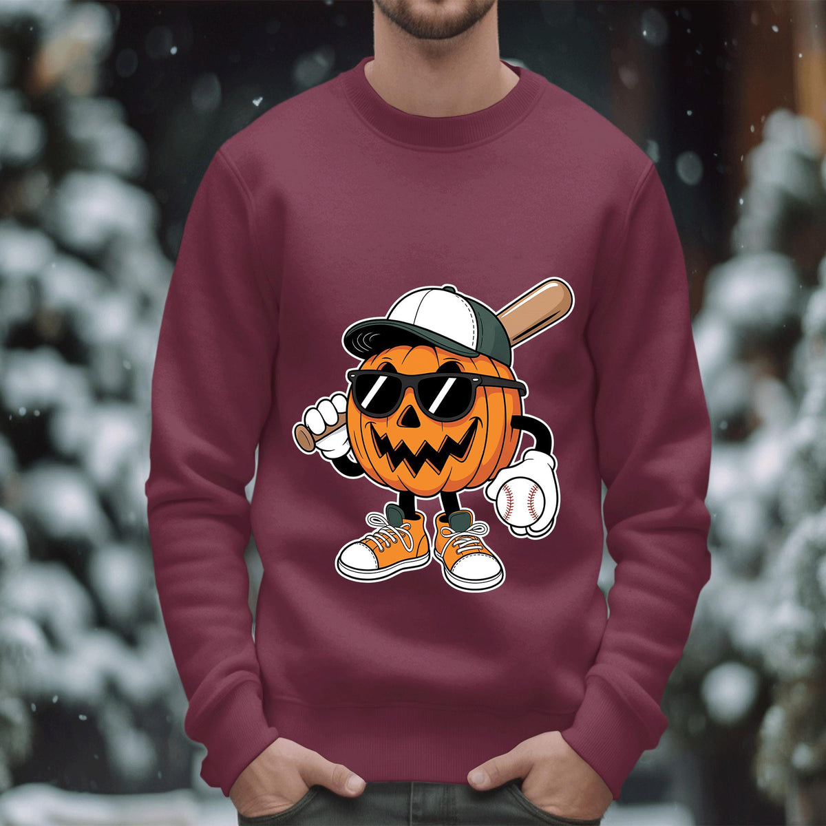 Pumpkin Baseball Halloween Shirt, Funny Jack O Lantern Sports Fan Tee, Spooky Baseball Sweatshirt, Haunted Pumpkin Shirt, Halloween Baseball