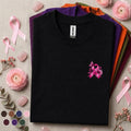 Breast Cancer Awareness Shirt, Pink Ribbon Pocket Tee
