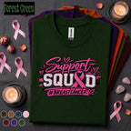 Breast Cancer Awareness Shirt, Support Squad Pink Ribbon Tee, Breast Cancer Support Team Shirt, October Awareness Walk Family Gift Tee