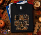 Cute Halloween Cat Shirt, Witch Kitten Pumpkin Tee