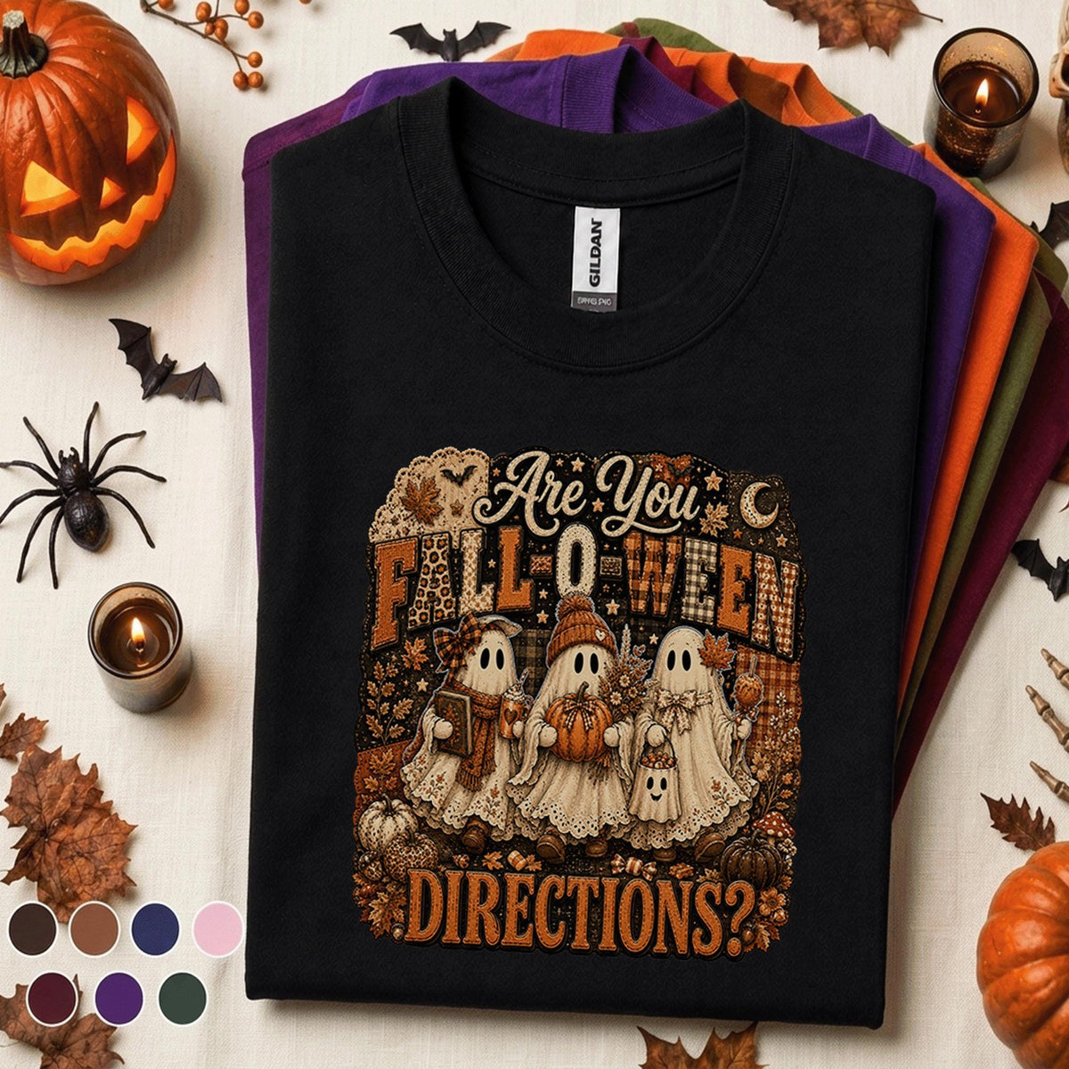 Are You Fall O Ween Directions Shirt, Cute Ghost Halloween Tee