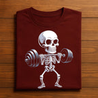 Skeleton Weightlifting Shirt Funny Gym Fitness Halloween Tee Spooky Bodybuilding Powerlifting Skeleton Workout Shirt Gym Halloween Athletes