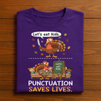 Lets Eat Kids Punctuation Shirt Funny Thanksgiving Teacher Turkey, Funny Turkey Teacher Thanksgiving Grammar Turkey, Grammar Teacher Joke