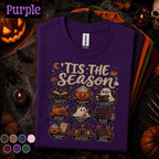 Halloween Teacher Shirt, Tis the Season Teacher Tee, Spooky Classroom T Shirt, Pumpkin Spice School Top, Cute Fall Teacher Gift for Women