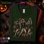 Skeleton Football Halloween Shirt, Spooky Football Team Tee, Vintage Game Day T Shirt, Fall Sports, Halloween Gift for Football Fans