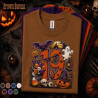 19th Birthday Halloween Shirt, Spooky Number 19 Tee, October Birthday Party Shirt, Ghost Pumpkin Witch Halloween Birthday Gift for Teens