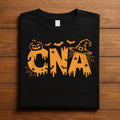 CNA Halloween Shirt, Spooky Nursing Assistant Pumpkin Bat Tee