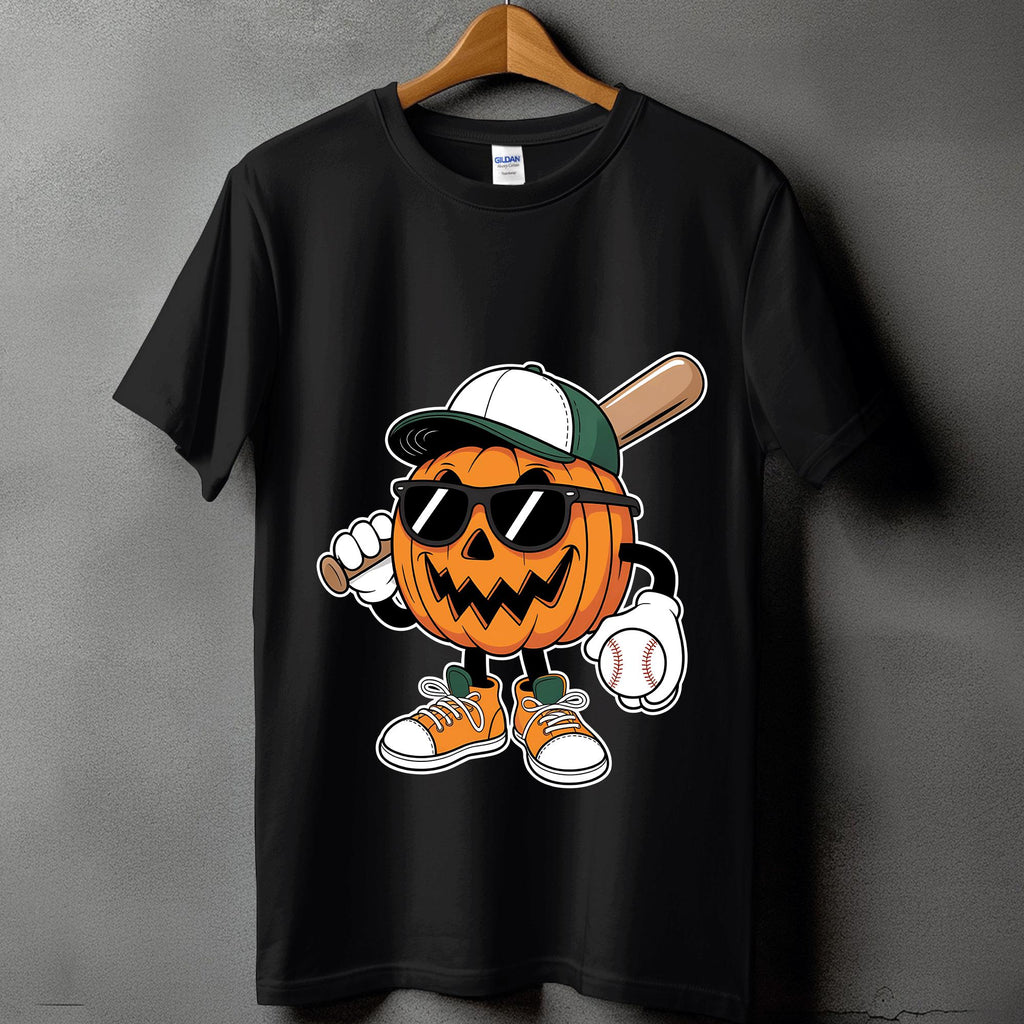 Pumpkin Baseball Halloween Shirt, Funny Jack O Lantern Sports Fan Tee, Spooky Baseball Sweatshirt, Haunted Pumpkin Shirt, Halloween Baseball
