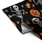 Skeleton Flag Garden, Pumpkin Halloween Decor, Ghoulish Garden Banner, Halloween Garden Flagr, Whimsical Outdoor Decor, Spooky Home Accent