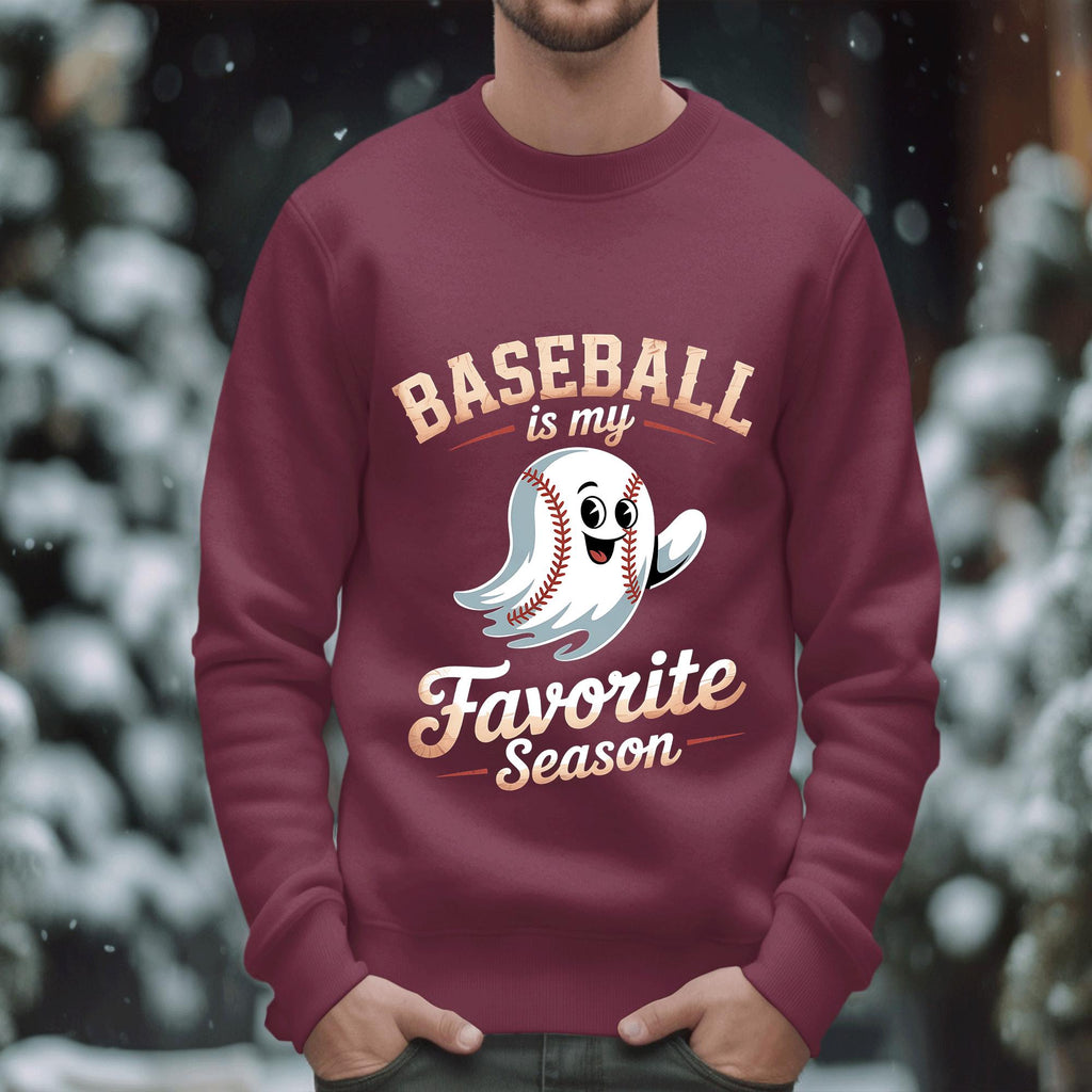 Baseball Is My Favorite Season Shirt, Ghost Baseball Tee, Spooky Sports Fan, Baseball Halloween Shirt, Halloween Baseball Sweatshirt