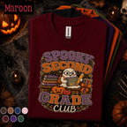 Spooky Second Grade Club Halloween Shirt, 2nd Grade Teacher Tee, Ghost Pumpkin Classroom Shirt, Fall Elementary School Teacher Gift