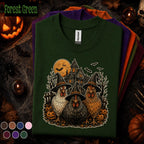 Halloween Chicken Shirt, Witch Chicken Tee, Spooky Hen Halloween T-shirt, Haunted Farmhouse Shirt, Funny Chicken Lover Gift Fatmer