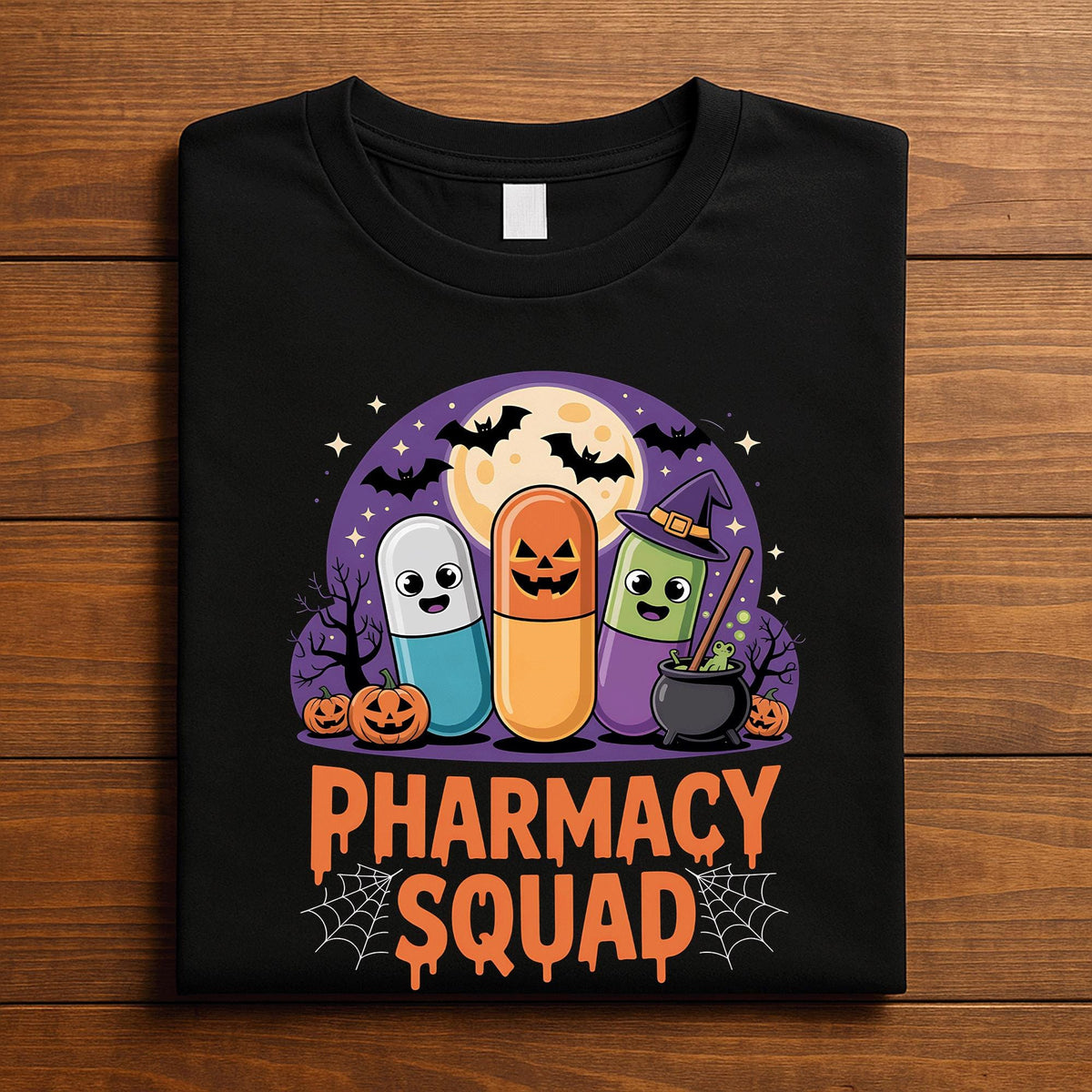 Pharmacy Squad Halloween Shirt, Pharmacist Halloween Tee, Pharmacy Halloween shirts, Spooky Pharmacy Crew, Gift Pharmacist Costume Tee