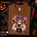 Cute Ghost Halloween Shirt, Witchy Ghost Tea Party Tee, Vintage Spooky Season T Shirt, Cottagecore Fall Tee, Halloween Gift
